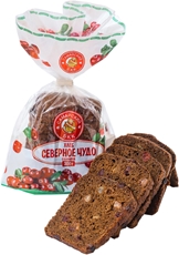 Хлеб Самарский БКК Северное чудо ржано-пшеничный с клюквой нарезка, 300г