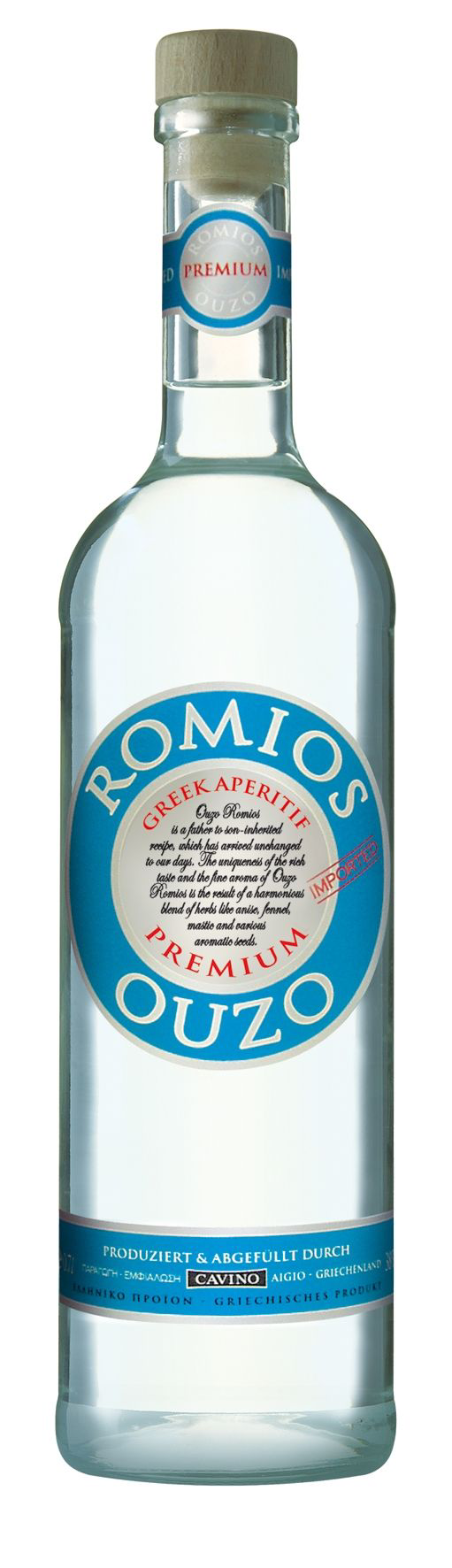 Напиток спиртной Cavino Romios Ouzo, 0.7л купить по выгодной цене,  самовывоз алкоголя из магазина в Чебоксарах