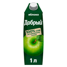 Сок Добрый Яблочный, 1л