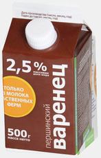 Варенец Першинские секреты Першинский 2.5%, 500г