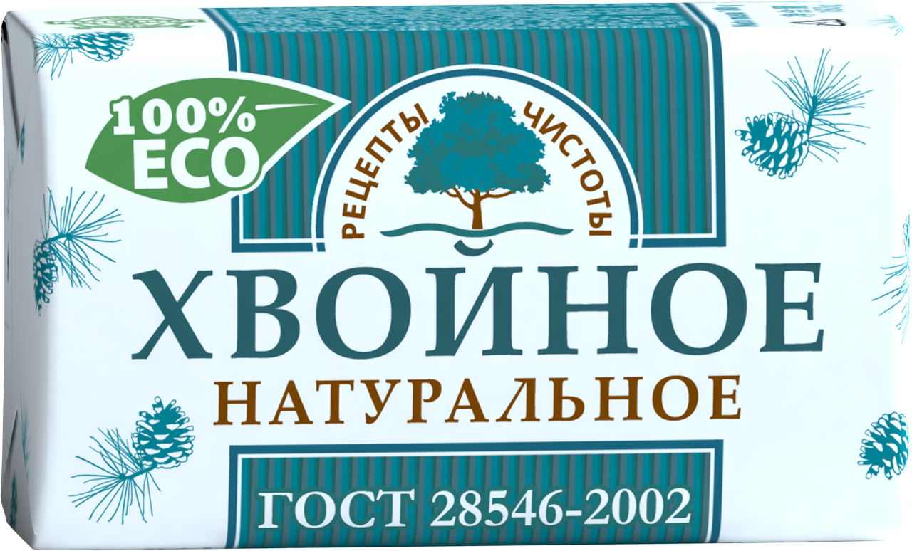 Мыло туалетное Рецепты чистоты Хвойное, 200г купить с доставкой на дом,  цены в интернет-магазине