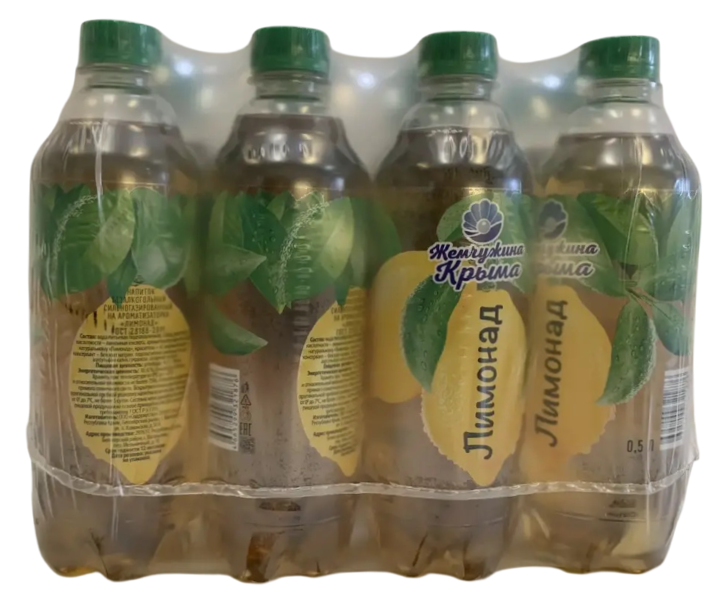 0,5Л ГАЗ НАПИТОК ЖЕМЧУЖИНА КРЫМА ЛИМОНАД ПЭТ