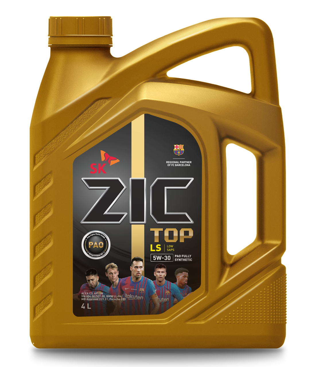 Масло моторное синтетическое Zic Top LS 5W-30, 4л