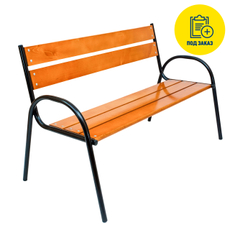 Скамья Фотон Констанц сосна сталь, 90 х 61 х 150см