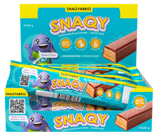 Батончик вафельный Snaq Fabriq сливочный крем без сахара, 23г x 28 шт