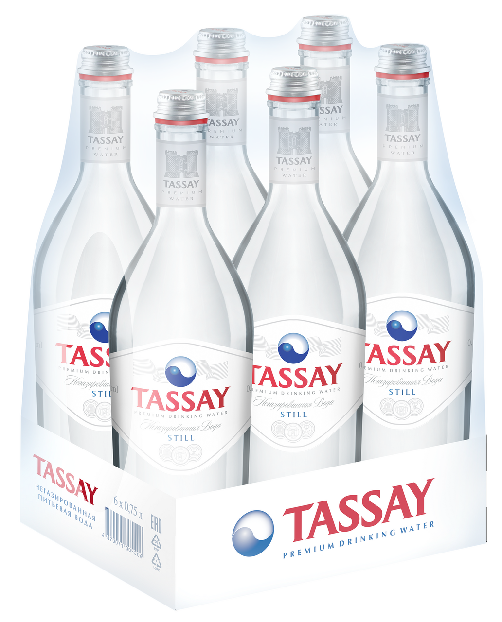 0,75Л ВОДА МИН TASSAY Б/Г СТЕКЛО