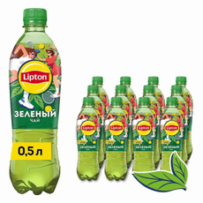 Холодный чай Lipton зеленый, 500мл x 12 шт