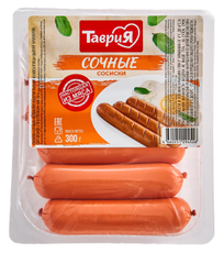 Сосиски Таврия Сочные вареные, 300г