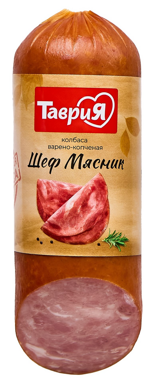 Колбаса Таврия Шеф мясник варено-копченая, 350г