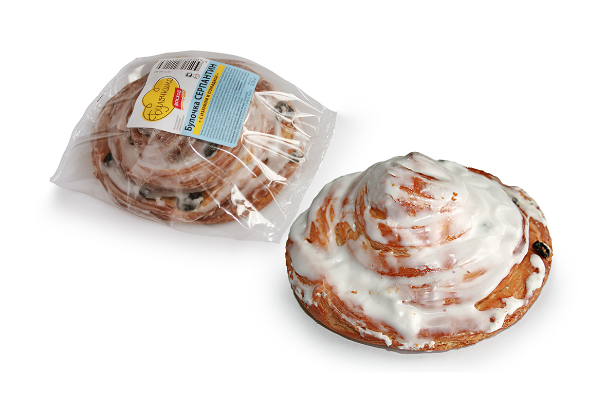 Булочка Восход Серпантин, 100г