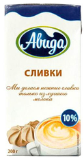 Сливки Авида 10%, 200г