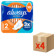 Прокладки гигиенические Always Normal Plus, 10шт x 4 упаковки