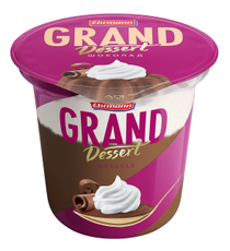 Пудинг Ehrmann Grand Dessert творожный взбитые сливки и шоколад, 200г