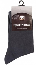 Носки мужские Брестские Basic серые в рубчик, 44-45