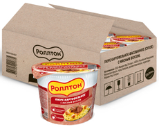 Пюре картофельное Роллтон с мясным вкусом, 40г x 24 шт