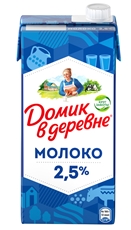 Молоко Домик в деревне ультрапастеризованное 2.5%, 950г
