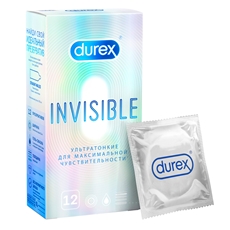 Презервативы Durex Invisible ультратонкие для максимальной чувствительности, 12шт