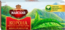 Чай Майский Корона Российской Империи черный (25 пакетиков x 2г), 50г x 3 шт