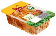 Крыло цыпленка-бройлера Петелинка целое в маринаде барбекю охлажденное, ~900г