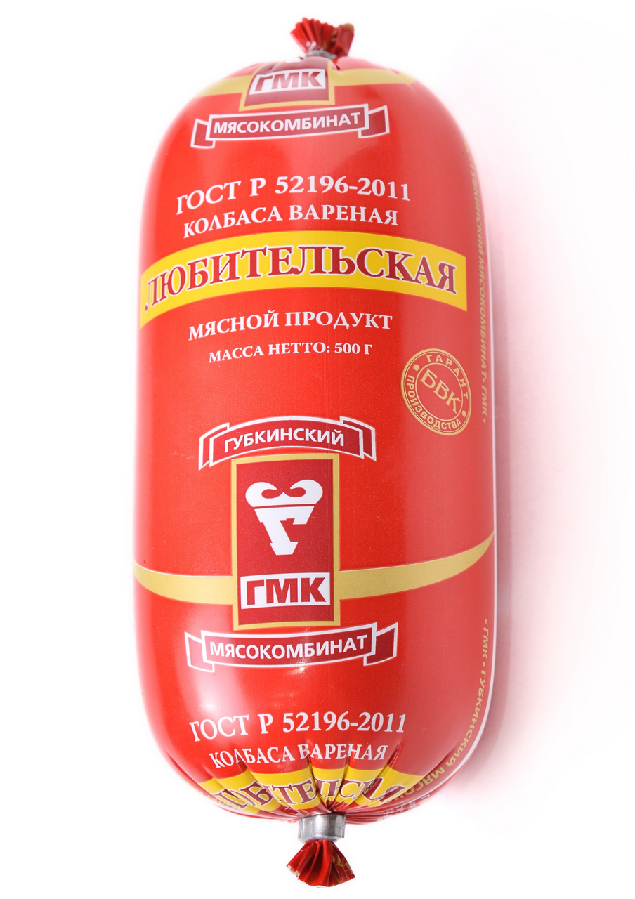Колбаса ГМК Любительская вареная, 500г