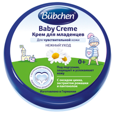 Крем под подгузник Bubchen экстракт ромашки и пантенол 0+, 150мл