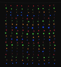 Tarrington House Гирлянда-занавес мультиколор 200Led, 1.5м x 2