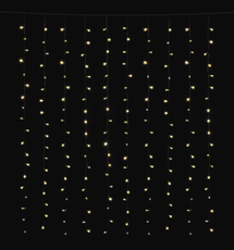 Tarrington House Гирлянда-занавес теплый белый 200Led, 1.5м x 2