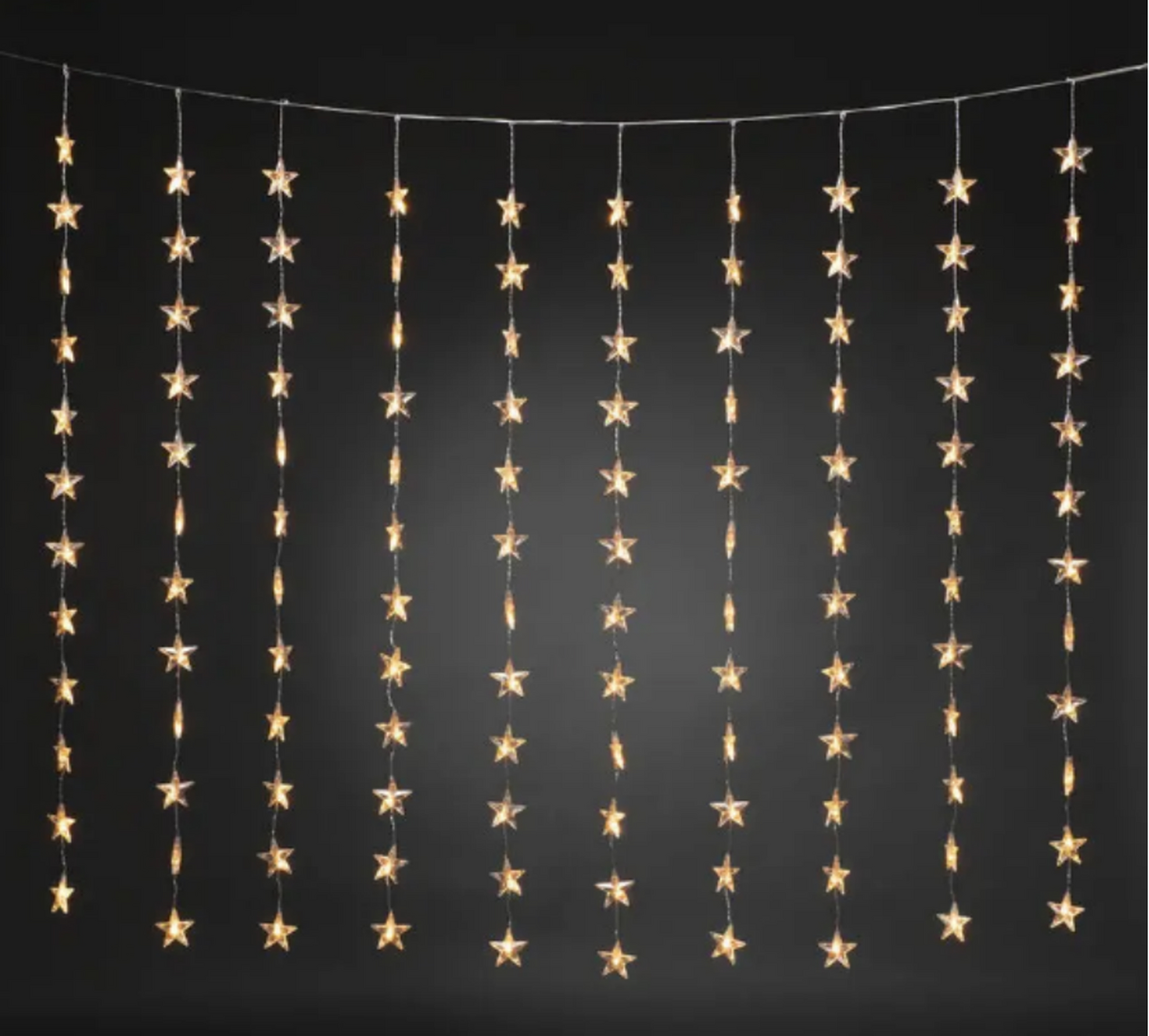Tarrington House Гирлянда-занавес звезды теплый белый 120Led, 1.4м