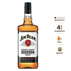 Виски Jim Beam Bourbon, 1л