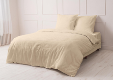 Комплект постельного белья Мастерская снов гофре бежевый 1.5-спальный