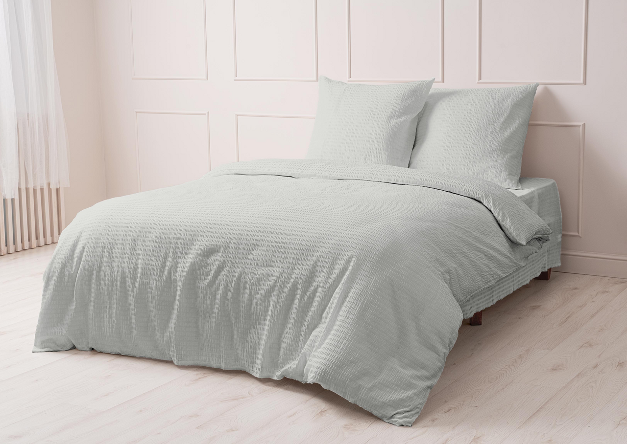 Комплект постельного белья Мастерская снов гофре серый 2-спальный