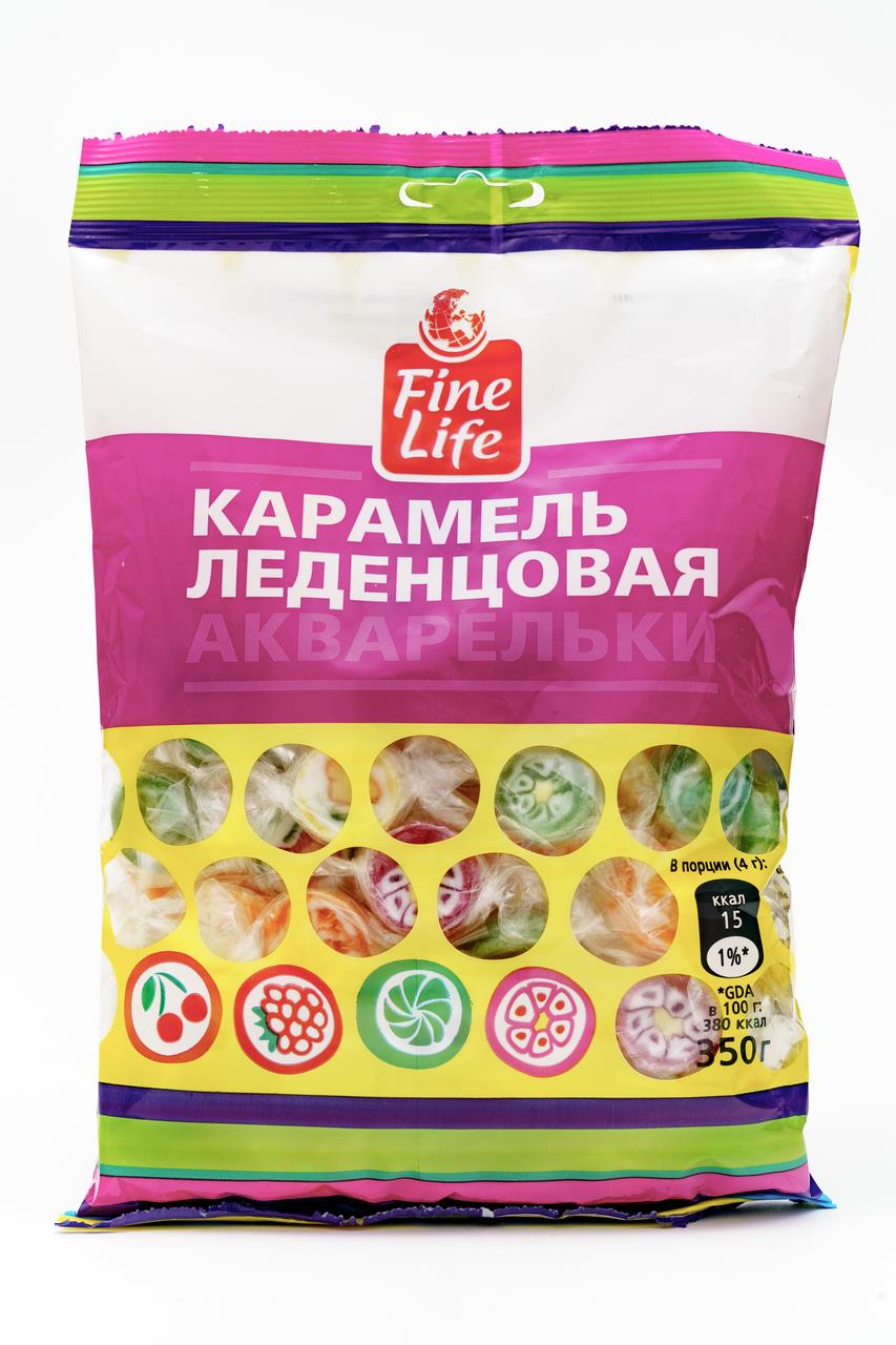 Карамель FINE LIFE леденцовая Акварельки, 350г