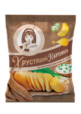 Чипсы Хрустящий картофель Сметана и лук, 40г
