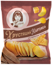 Чипсы Хрустящий картофель в ломтиках Сыр, 70г
