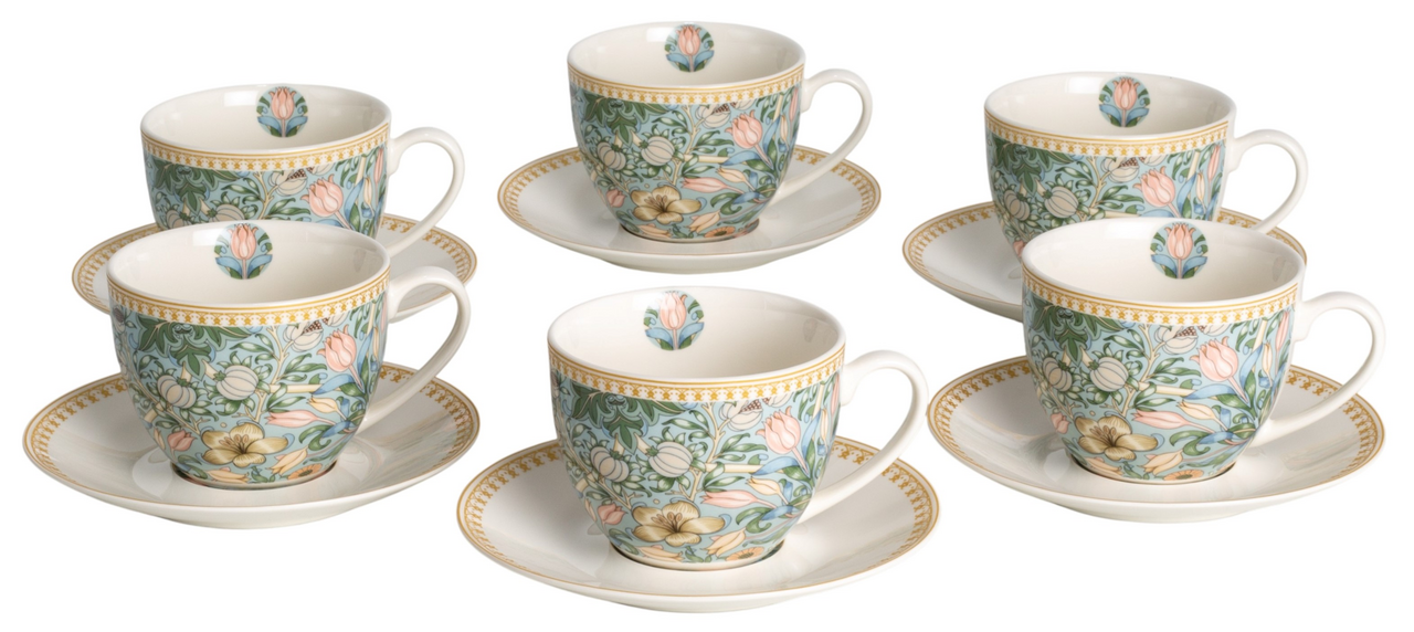 Чайный набор Fioretta Flowers 12 предметов, 250мл