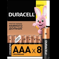Батарейки Duracell LR03 AAA, 8шт