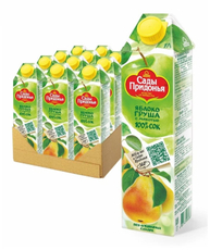 Сок Сады Придонья яблоко-груша, 1л x 12 шт