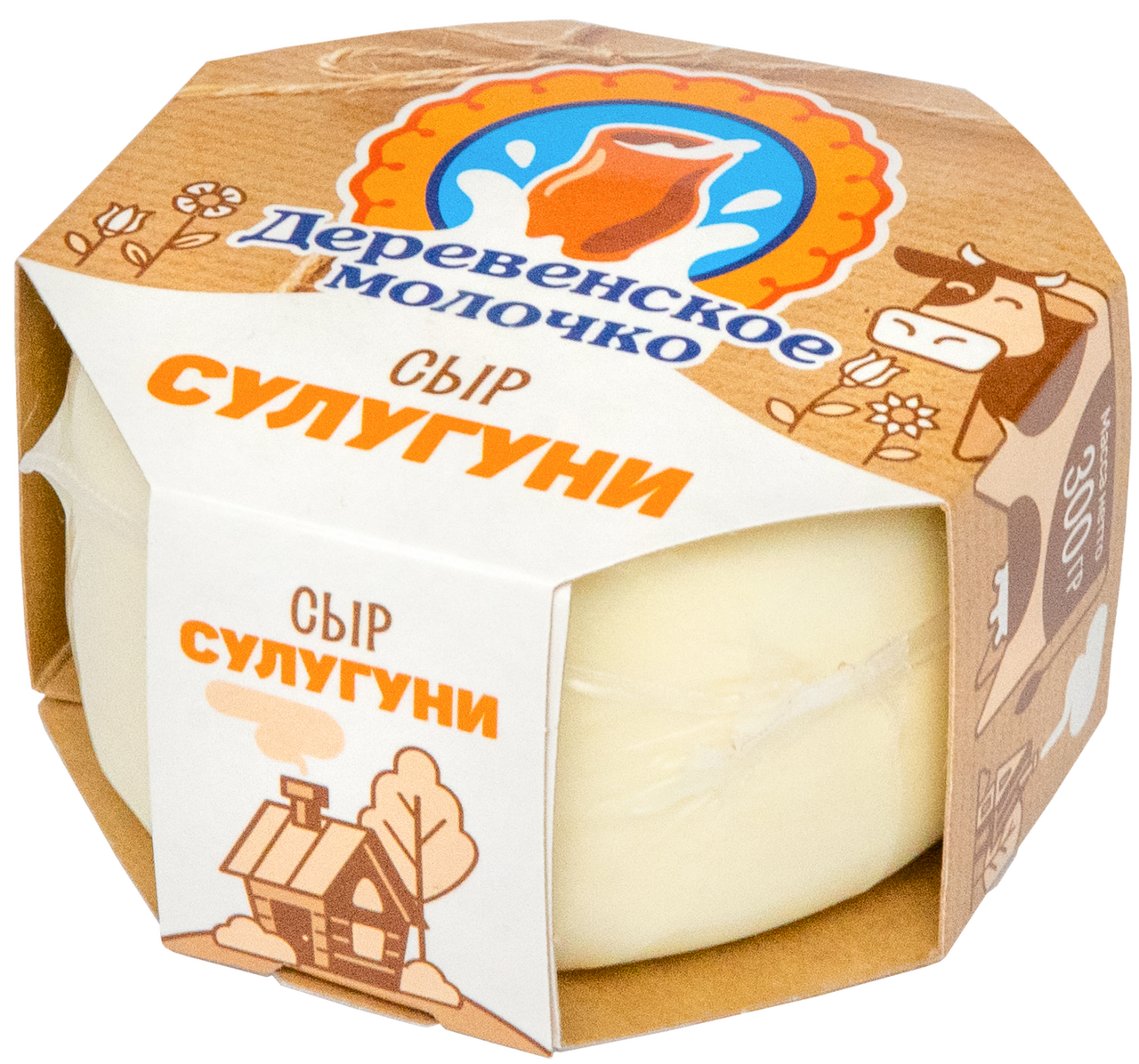Сыр Деревенское молочко Сулугуни, 300г