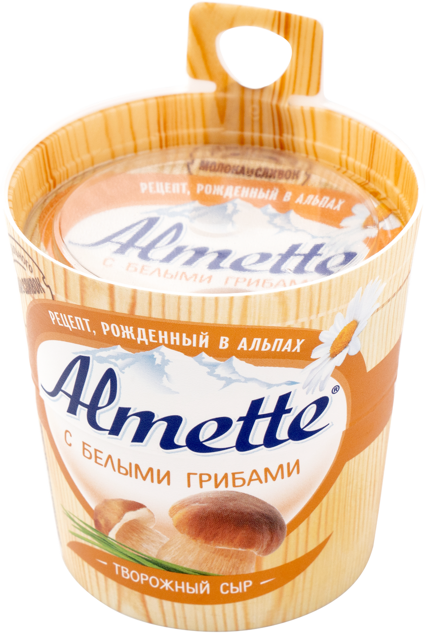 Сыр ALMETTE творожный с белыми грибами, 150г