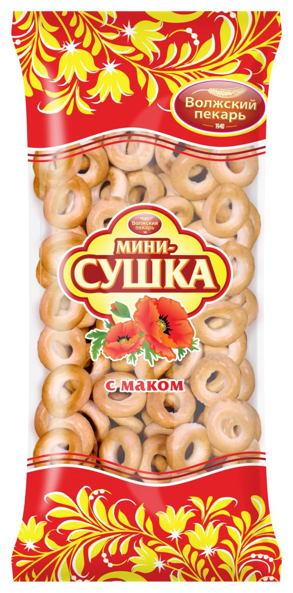 Мини-сушка Волжский пекарь с маком, 180г купить с доставкой на дом ...