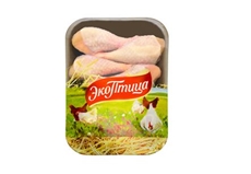 Голень цыпленка-бройлера Экоптица с кожей охлажденная, ~900г