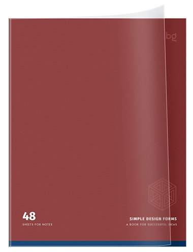 Изображение товара Тетрадь BG Простые формы клетка А5, 48л