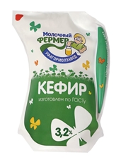 Кефир Молочный фермер 3.2%, 900г