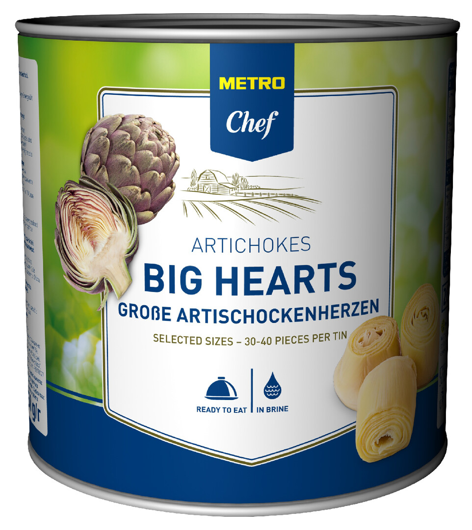 METRO Chef Артишоки Big Hearts сердцевины 30/40, 2.65л