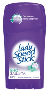 Дезодорант-антиперспирант-стик Lady Speed Stick Био защита, 45г