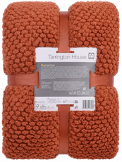 Tarrington House Плед Соты терракотовый 280г, 220 x 240см