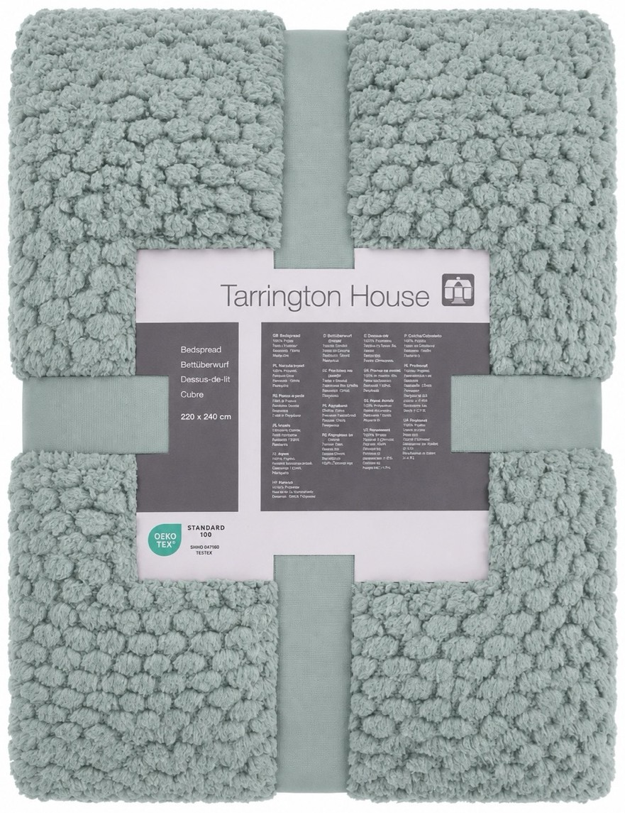 Tarrington House Плед Соты эвкалипт 280г, 220 x 240см