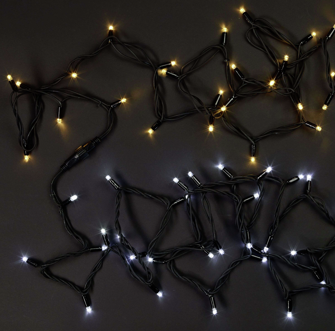 METRO PROFESSIONAL Гирлянда-нить теплый и холодный белый 100Led, 5м