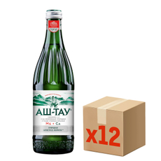 Вода Аштау минеральная лечебно-столовая газированная, 500мл x 12 шт