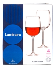 Набор бокалов для красного вина Luminarc Allegresse, 550мл х 4шт